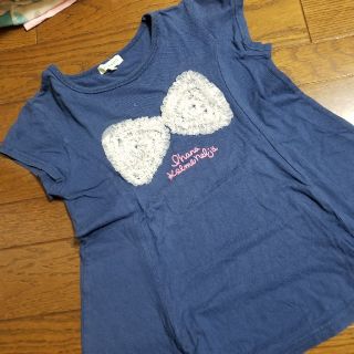 サンカンシオン(3can4on)の3can4onのリボンTシャツ❤　130(Tシャツ/カットソー)