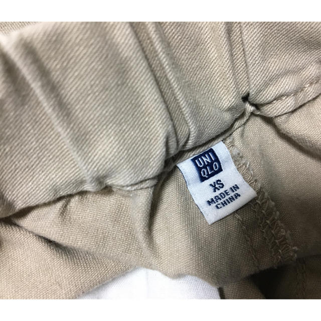 MUJI (無印良品)(ムジルシリョウヒン)の無印良品 ボーダーTシャツ(長袖)&UNIQLO ユニクロ ズボン XSサイズ キッズ/ベビー/マタニティのキッズ服男の子用(90cm~)(Tシャツ/カットソー)の商品写真