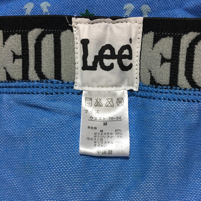 Lee(リー)のLee ボクサーパンツ ブルー メンズM メンズのアンダーウェア(ボクサーパンツ)の商品写真