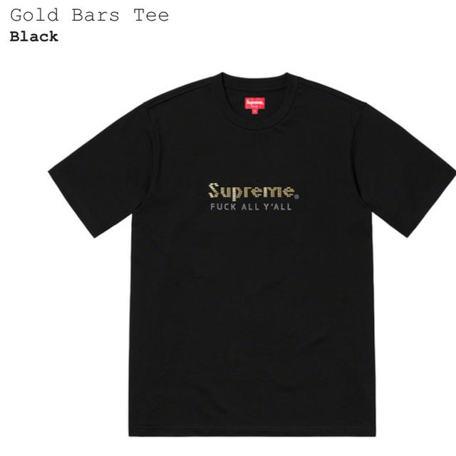 Supreme Gold Bars Tee  Black Ｌサイズ