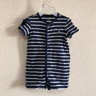 ラルフローレン(Ralph Lauren)の新品 ラルフローレン 3M/3ヶ月 紺色 前開けショートオール(ロンパース)