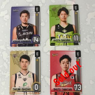 bリーグスマコレリアルカード3枚セット(スポーツ選手)