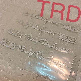 トヨタ(トヨタ)のTRD ドアハンドルステッカー 4枚(ステッカー)