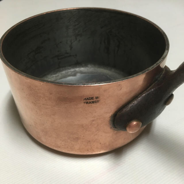 銅鍋 フランス製プロ仕様のミルクパン銅鍋