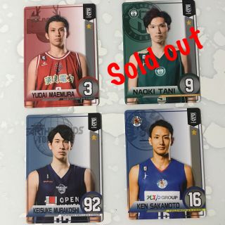 Bリーグスマコレリアルカード3枚セット(スポーツ選手)