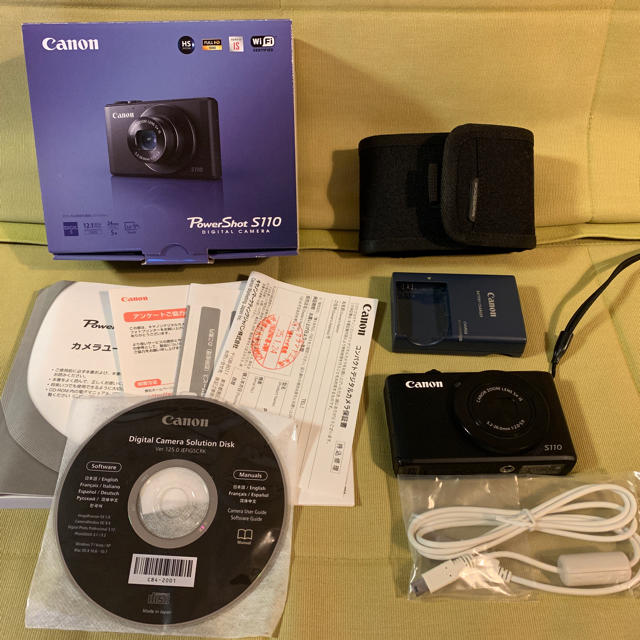今季ブランド Canon デジカメ PowerShot S110 フルセット ケース付き コンパクトデジタルカメラ