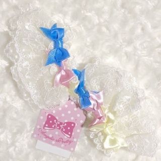 アンジェリックプリティー(Angelic Pretty)の【新品】Dreamyカラフルリボンお袖とめ(シロ)(その他)