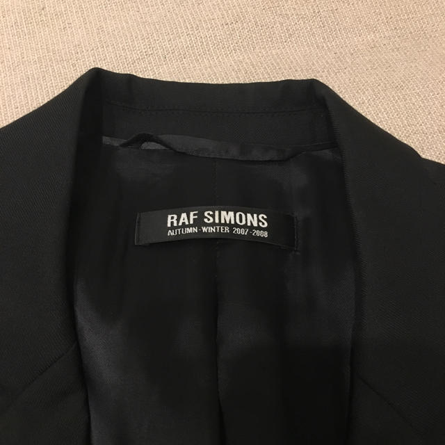 RAF テーラードジャケット スーツの通販 by myron’s shop｜ラフシモンズならラクマ SIMONS - ラフシモンズ 特価低価