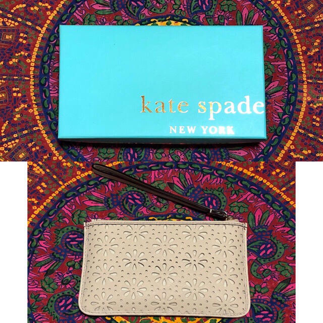 kate spade new york(ケイトスペードニューヨーク)のKate Spade ケイトスペード 本革 カードケース ポーチ 財布 レディースのファッション小物(ポーチ)の商品写真