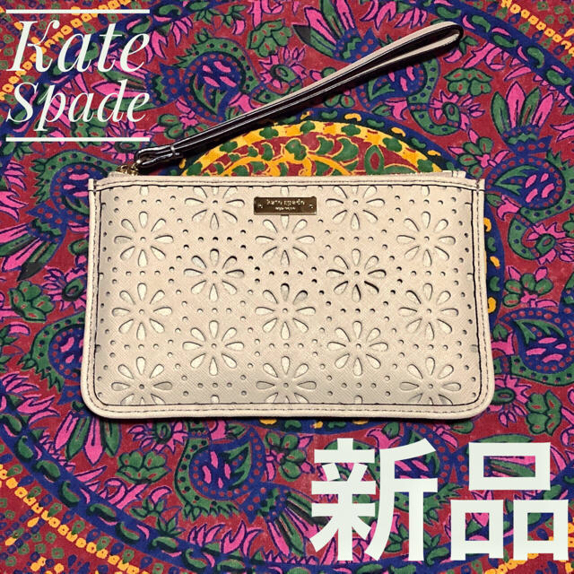 kate spade new york(ケイトスペードニューヨーク)のKate Spade ケイトスペード 本革 カードケース ポーチ 財布 レディースのファッション小物(ポーチ)の商品写真