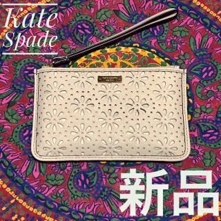 ケイトスペードニューヨーク(kate spade new york)のKate Spade ケイトスペード 本革 カードケース ポーチ 財布(ポーチ)