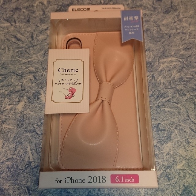 ELECOM - iPhone XR ケース  ハンドホールドリボン付き
ピンクの通販 by クマった's shop｜エレコムならラクマ