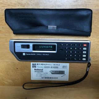 パナソニック(Panasonic)のナショナル 電子ソロバン ROLL-SCALE 蛍光表示管 電卓 80sオールド(オフィス用品一般)