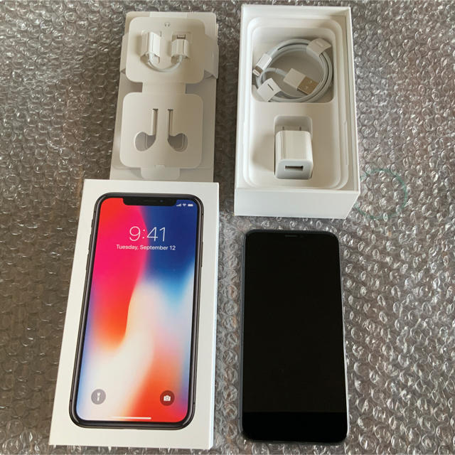 88%IMEIiPhone X 256GB SIMフリー スペースグレイ