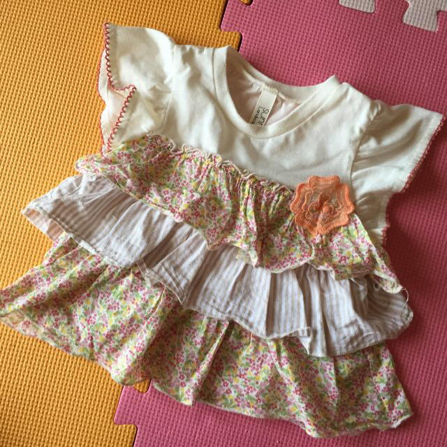 BREEZE(ブリーズ)のsunnylandscape花柄Tシャツ キッズ/ベビー/マタニティのキッズ服女の子用(90cm~)(Tシャツ/カットソー)の商品写真