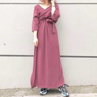 カスタネ(Kastane)のna♡様専用♪ 新品タグ付き カスタネ  カットクレープ 2WAY ワンピース(ロングワンピース/マキシワンピース)