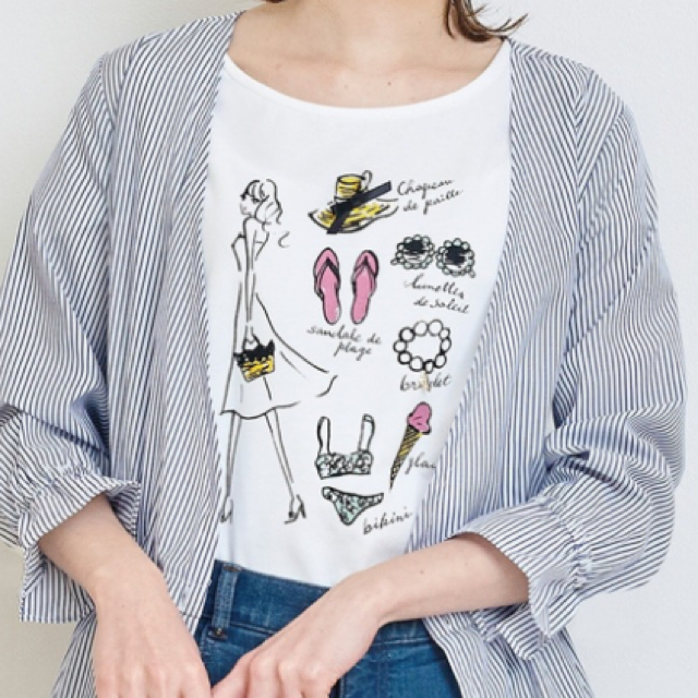 Feroux(フェルゥ)の新品タグつき MIYUKI OHASHIコラボ Tシャツ レディースのトップス(Tシャツ(半袖/袖なし))の商品写真