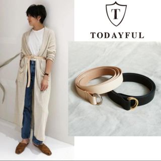 トゥデイフル(TODAYFUL)のTODAYFUL Wbuckle Leather Belt(ベルト)