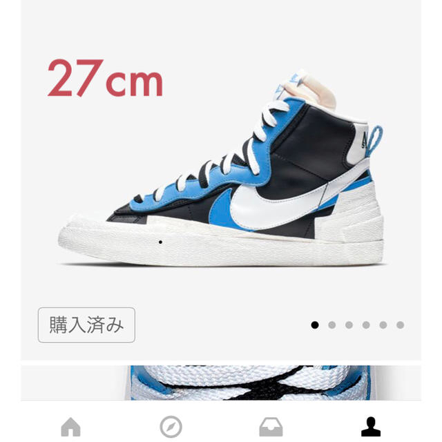 sacai × NIKE BLAZER MID  サカイ ×ナイキ ブレーザースニーカー