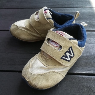 17.0cm ニューバランス風スニーカー男の子シューズ靴ライトブラウン運動靴(スニーカー)