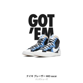 ナイキ(NIKE)のNIKE サカイ ブレザーMID 25.5(スニーカー)