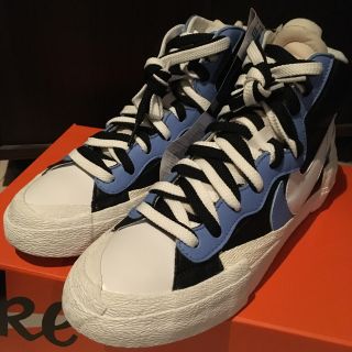 サカイ(sacai)のsacai nike blazer 26cm white  black (スニーカー)