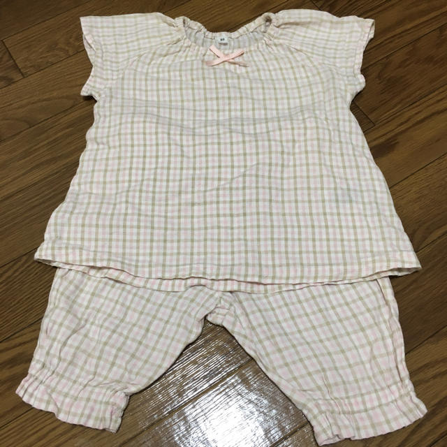 MUJI (無印良品)(ムジルシリョウヒン)の無印 パジャマ 80cm キッズ/ベビー/マタニティのベビー服(~85cm)(パジャマ)の商品写真