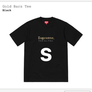 シュプリーム(Supreme)のGold Bars tee 黒 s(Tシャツ/カットソー(半袖/袖なし))