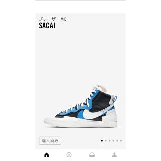 ナイキ(NIKE)のナイキ ブレーザー MID sacai (スニーカー)