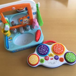 フィッシャープライス(Fisher-Price)の専用●1歳前後〜ベビーおもちゃセット●バイリンガルシンク●ベビードラム(知育玩具)