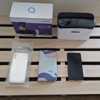 美品 ALCATEL ONE TOUCH IDOL4 ゴールド SIMフリー(スマートフォン本体)