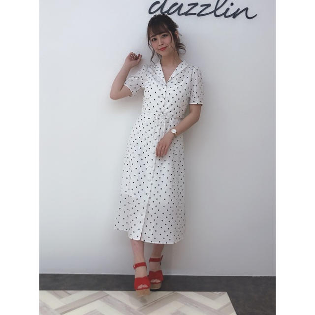 dazzlin(ダズリン)のりょ様専用【dazzlin】ランダムハートワンピース レディースのワンピース(ロングワンピース/マキシワンピース)の商品写真