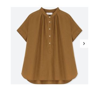 ユニクロ(UNIQLO)のリネンブレンドブラウス(シャツ/ブラウス(半袖/袖なし))