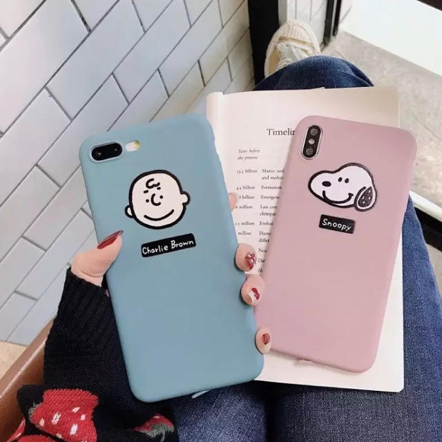 おしゃれ Iphone8plus カバー 新作 Snoopy チャーリーブラウンと