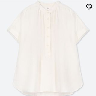 ユニクロ(UNIQLO)のリネンブレンドブラウス(シャツ/ブラウス(半袖/袖なし))