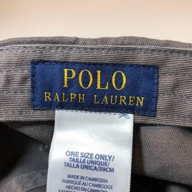 POLO RALPH LAUREN(ポロラルフローレン)の新品 未使用 ポロ ラルフローレン ポニー キャップ グレー N125 メンズの帽子(キャップ)の商品写真