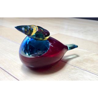 イッタラ(iittala)のにゃんちさま専用　Queen fisher 赤(置物)