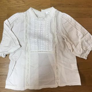 ダブルクローゼット(w closet)のダブルクローゼット レース ブラウス(シャツ/ブラウス(半袖/袖なし))