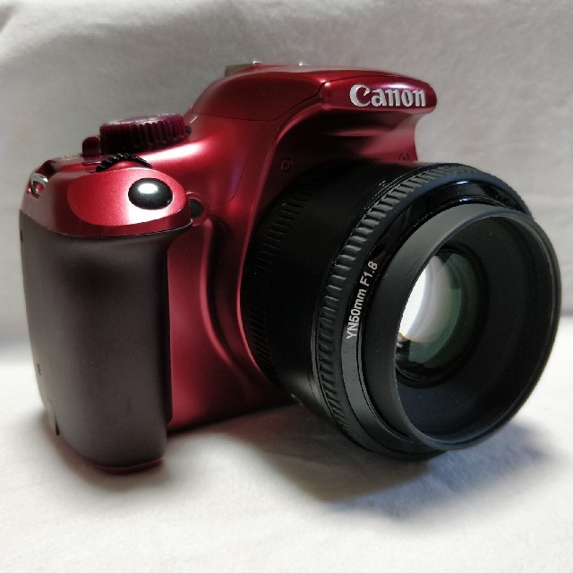 Canon(キヤノン)の【単焦点レンズ付き】Canon EOS X50【Wi-Fi SD】 スマホ/家電/カメラのカメラ(デジタル一眼)の商品写真