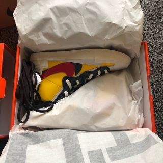 ナイキ(NIKE)のNike × Sacai Blazer Mid Yellow 27cm 現物あり(スニーカー)