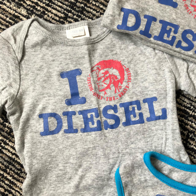 DIESEL(ディーゼル)の美品♡DIESELロンパースセット キッズ/ベビー/マタニティのベビー服(~85cm)(ロンパース)の商品写真