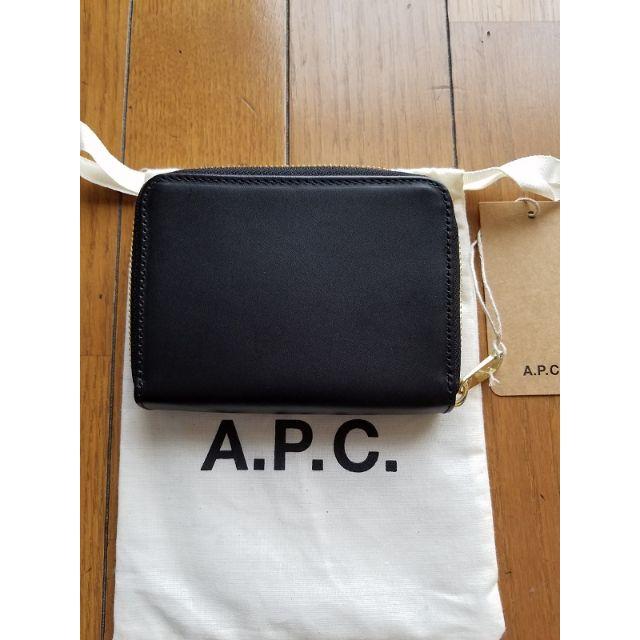 A.P.C(アーペーセー)のA.P.C. アーペーセー スムースレザー コンパクト 財布 Black レディースのファッション小物(財布)の商品写真
