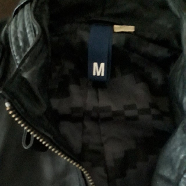 H&M(エイチアンドエム)のmoana37【良好】【渋】本革・リアルレザー！　H&M　ジップJKT/ブルゾン メンズのジャケット/アウター(レザージャケット)の商品写真