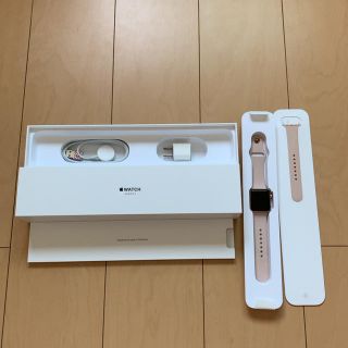 アップルウォッチ(Apple Watch)のアップルウォッチ◡̈シリーズ3◡̈セルラーモデル◡̈ローズゴールド(腕時計)