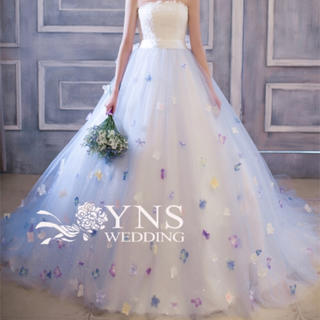 YNS WEDDING オーバードレス(青)(ウェディングドレス)