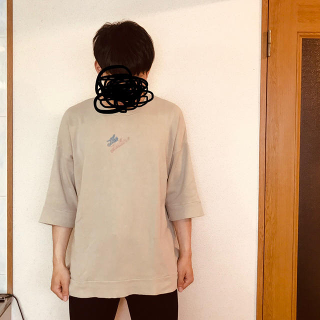 niko and...(ニコアンド)のniko and... Tシャツ ゆったり ベージュ 可愛い お洒落 かっこいい メンズのトップス(Tシャツ/カットソー(半袖/袖なし))の商品写真