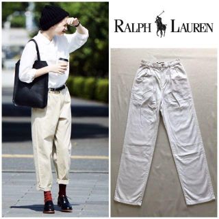 ラルフローレン(Ralph Lauren)の希少 90sビンテージ ラルフローレン ワイドテーパード タックチノパン 9(チノパン)