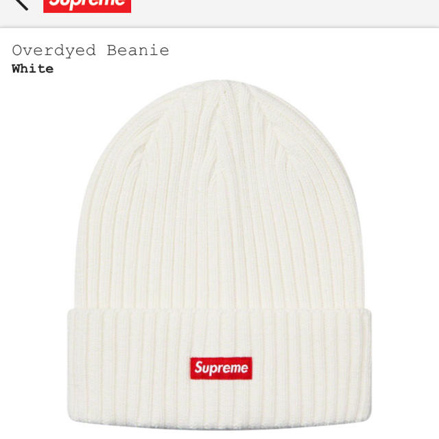 Supreme 19SS Overdyed Beanie Box Logo