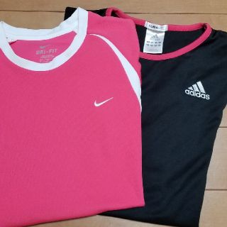 アディダス(adidas)の★ゆか2960様専用、美品NIKE&adidas 2枚セット★(Tシャツ(半袖/袖なし))