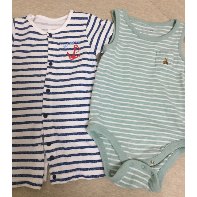 GAP(ギャップ)のgap  男の子まとめ売り 60 キッズ/ベビー/マタニティのベビー服(~85cm)(ロンパース)の商品写真